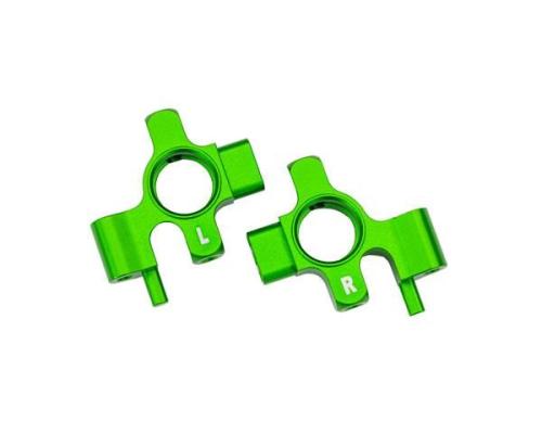 Traxxas TRX10537-GRN Steering blocks, 6061-T6 aluminum (green-anodized)