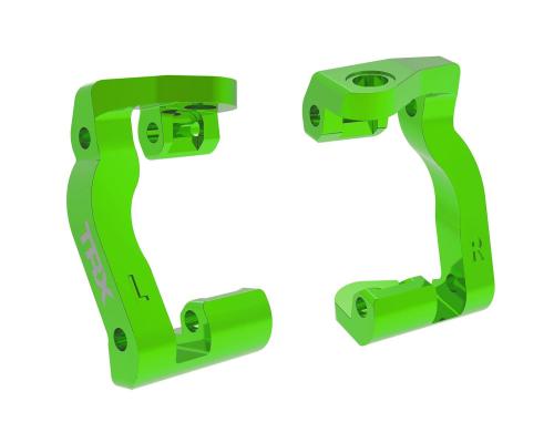 Traxxas TRX10733-GRN Caster blocks (c-hubs), 6061-T6 aluminum (green-anodized), left & right