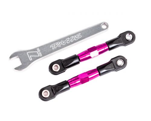 Traxxas TRX2443P Camberlinks, achter (TUBES roze geanodiseerd, 7075-T6 aluminium, sterker dan titanium) (2) (gemonteerd