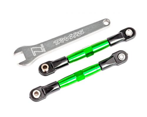 Traxxas TRX2444G Camber links, voorkant (BUIZEN groen geanodiseerd, 7075-T6 aluminium, sterker dan titanium) (2) (gemont