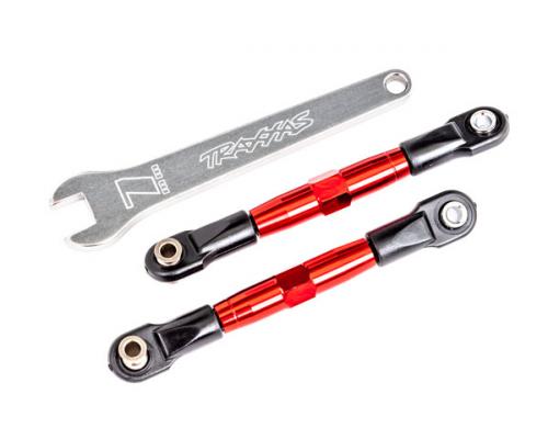 Traxxas TRX2444R Camber links, voorkant (BUIZEN rood geanodiseerd, 7075-T6 aluminium, sterker dan titanium) (2) (gemonte