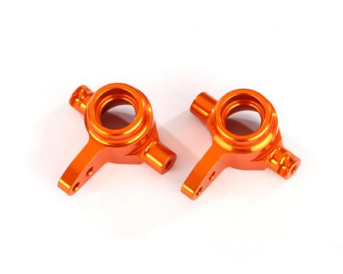 Traxxas TRX6837A Stuurblokken, 6061-T6 aluminium (oranje geanodiseerd), links en rechts