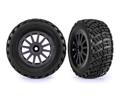 Traxxas TRX7473-GRAY  Tires & wheels, assembled, glued gray wheels