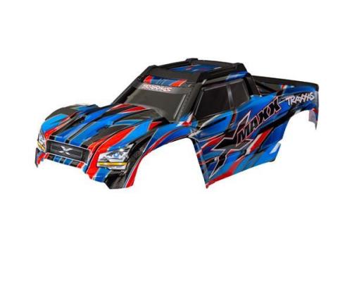 Traxxas TRX7867-BLUE Body, X-Maxx, blue (painted, decals applied)