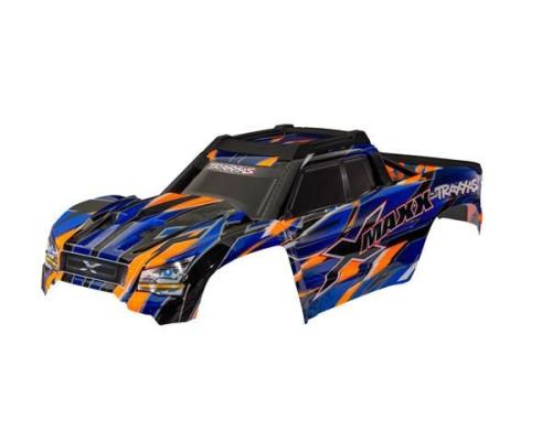 Traxxas TRX7867-ORNG Body, X-Maxx, orange (painted, decals applied)