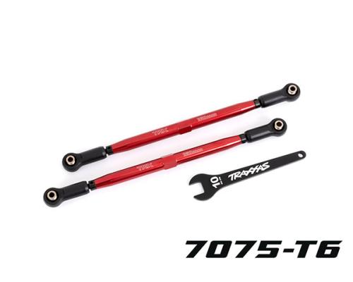 Traxxas TRX7897R Teenkoppelingen, voorkant (TUBES rood geanodiseerd, 7075-T6 aluminium, sterker dan titanium) (2) (voor