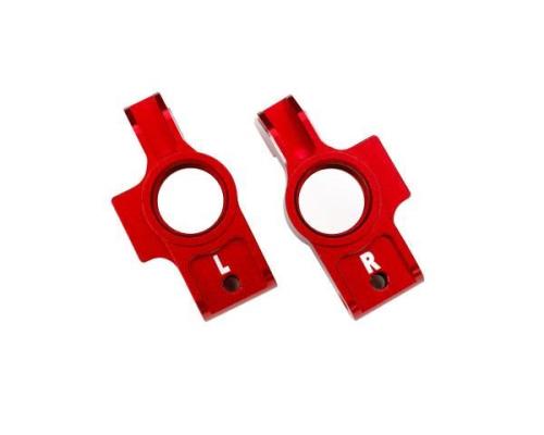 Traxxas TRX8352X-RED Carriers, stub axle, 6061-T6 aluminum (red-anodized)