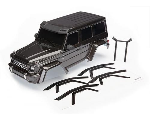 Traxxas TRX8811R Body, Mercedes-Benz G 500 4x4, compleet (zwart) (inclusief achterste carrosseriesteun, grill)