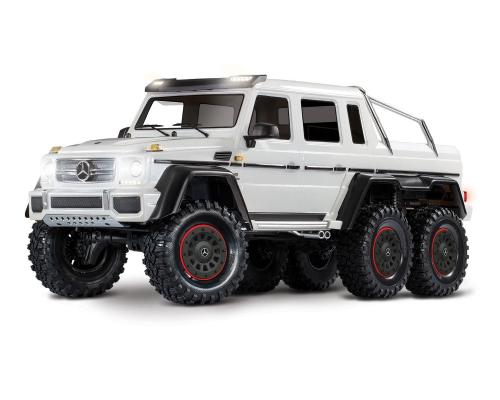 Traxxas TRX88296-4WHT Traxxas TRX-6 Mercedes-Benz G 63 AMG Body 6X6 Electric Trail Truck Clipless White