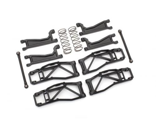 Traxxas TRX8995 wishbone set WideMaxx zwart wishbone, trekstangen + veer