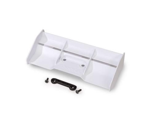 Traxxas TRX9019-WHT Wing, race, low profile (white)/ wing washer/ 4x12mm FCS (2)