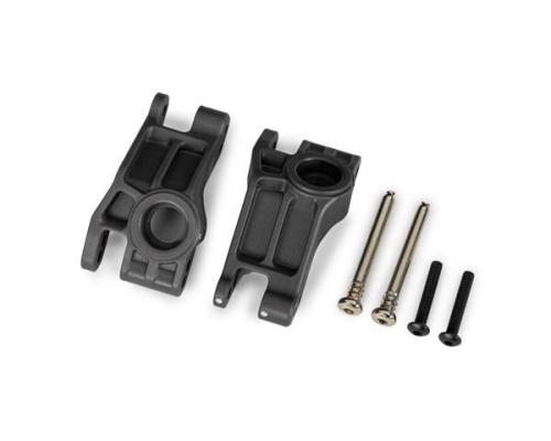 Traxxas TRX9150-GRAY Carriers, stub axle, rear, extreme heavy duty, gray (left & right)/ 3x31mm hinge pins (2)/ 3x18mm B