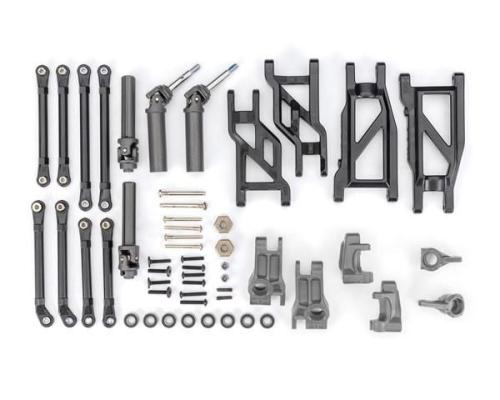 Traxxas TRX9180-GRAY Outer Driveline & Suspension Upgrade Kit, extreme heavy duty, gray (fits Rustler 2WD or Stampede 2W