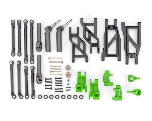 Traxxas TRX9180-GRN Outer Driveline & Suspension Upgrade Kit, extreme heavy duty, green (fits Rustler 2WD or Stampede 2W