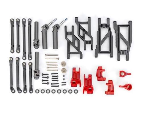 Traxxas TRX9180-RED Outer Driveline & Suspension Upgrade Kit, extreme heavy duty, red (fits Rustler 2WD or Stampede 2WD)