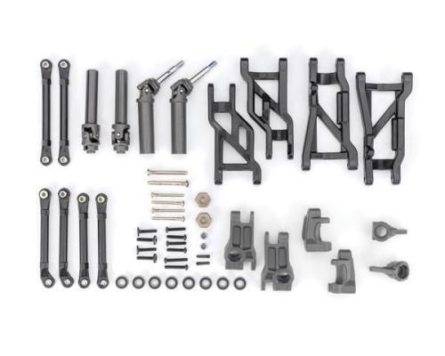 Traxxas TRX9181-GRAY Outer Driveline & Suspension Upgrade Kit, extreme heavy duty, gray (fits Slash 2WD)