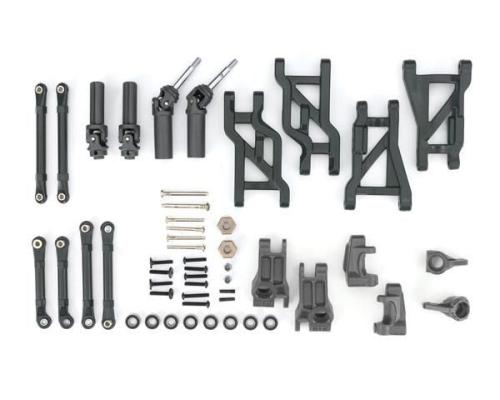 Traxxas TRX9182-GRAY Outer Driveline & Suspension Upgrade Kit, extreme heavy duty, gray