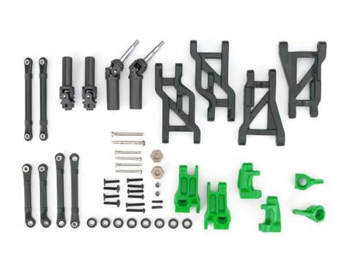 Traxxas TRX9182-GRN Outer Driveline & Suspension Upgrade Kit, extreme heavy duty, green