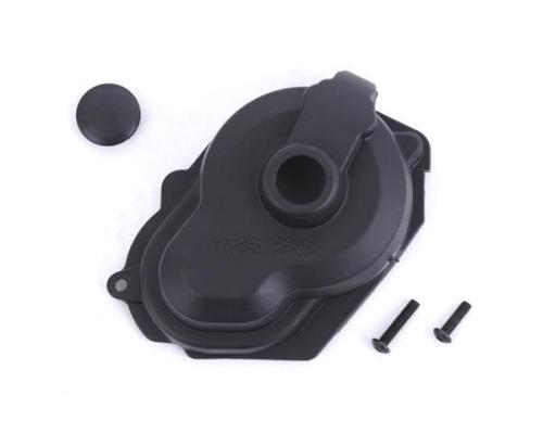 Traxxas TRX9489X Cover, gear/ rubber gear cover plug/ 3x10mm BCS (1)/ 3x14mm BCS (1)