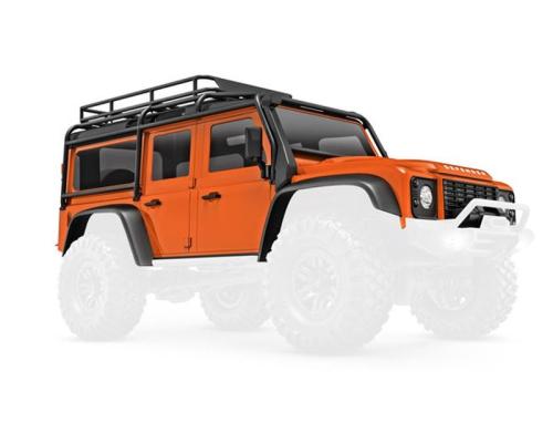 Traxxas TRX9712-ORNG Body, Land Rover Defender,trx4m, oranje (inclusief grille, zijspiegels, deurgrepen, spatbordverb