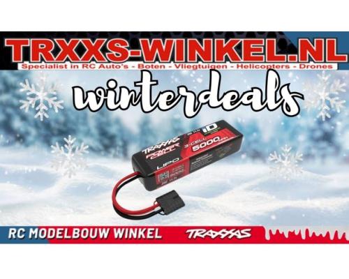 Wintert Traxxas 5000mAh 11,1V 3-Cellen 25C TRAXXAS LIPO met iD-Stekker TRX2832X Kort 135mm