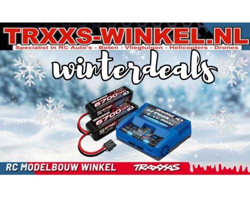 Wintert Traxxas TRX2997 Complete batterij / oplader (inclusief 2973 Dual iD-oplader (1), 2890X 6700 mAh 14,8 V 4-cel 25C