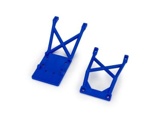 traxxas TRX3623-BLUE SKID PLATES, FRONT & REAR (BLUE)