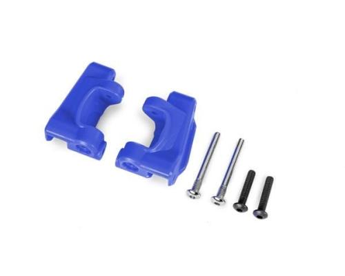 traxxas TRX9135-BLUE Caster blocks (c-hubs), extreme heavy duty, blue (left & right)/ 3x26mm hinge pins (2)/ 3x15mm BCS 