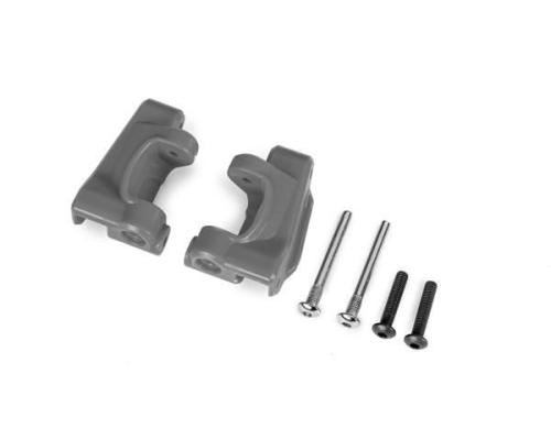 traxxas TRX9135-GRAY Caster blocks (c-hubs), extreme heavy duty, gray (left & right)/ 3x26mm hinge pins (2)/ 3x15mm BCS 