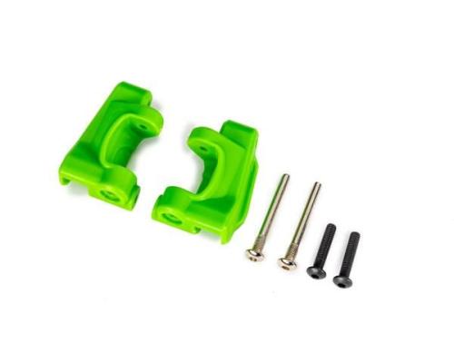 traxxas TRX9135-GRN Caster blocks (c-hubs), extreme heavy duty, green (left & right)/ 3x26mm hinge pins (2)/ 3x15mm BCS 