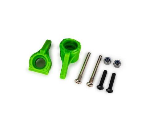 traxxas TRX9137-GRN Steering blocks, extreme heavy duty, green (left & right)/ 3x26mm hinge pins (2)/ 3x15mm BCS (2) (fo